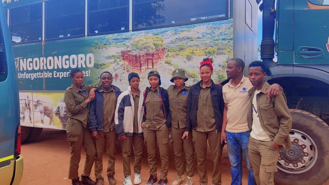 Eureka College Students at Ngorongoro Gate